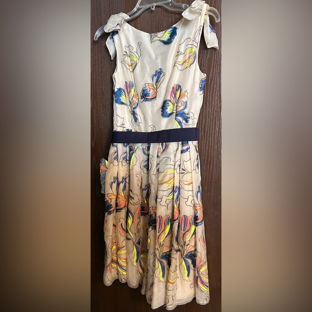 Fendi Embroidered Silk-Blend Dress - Picture 3 of 3